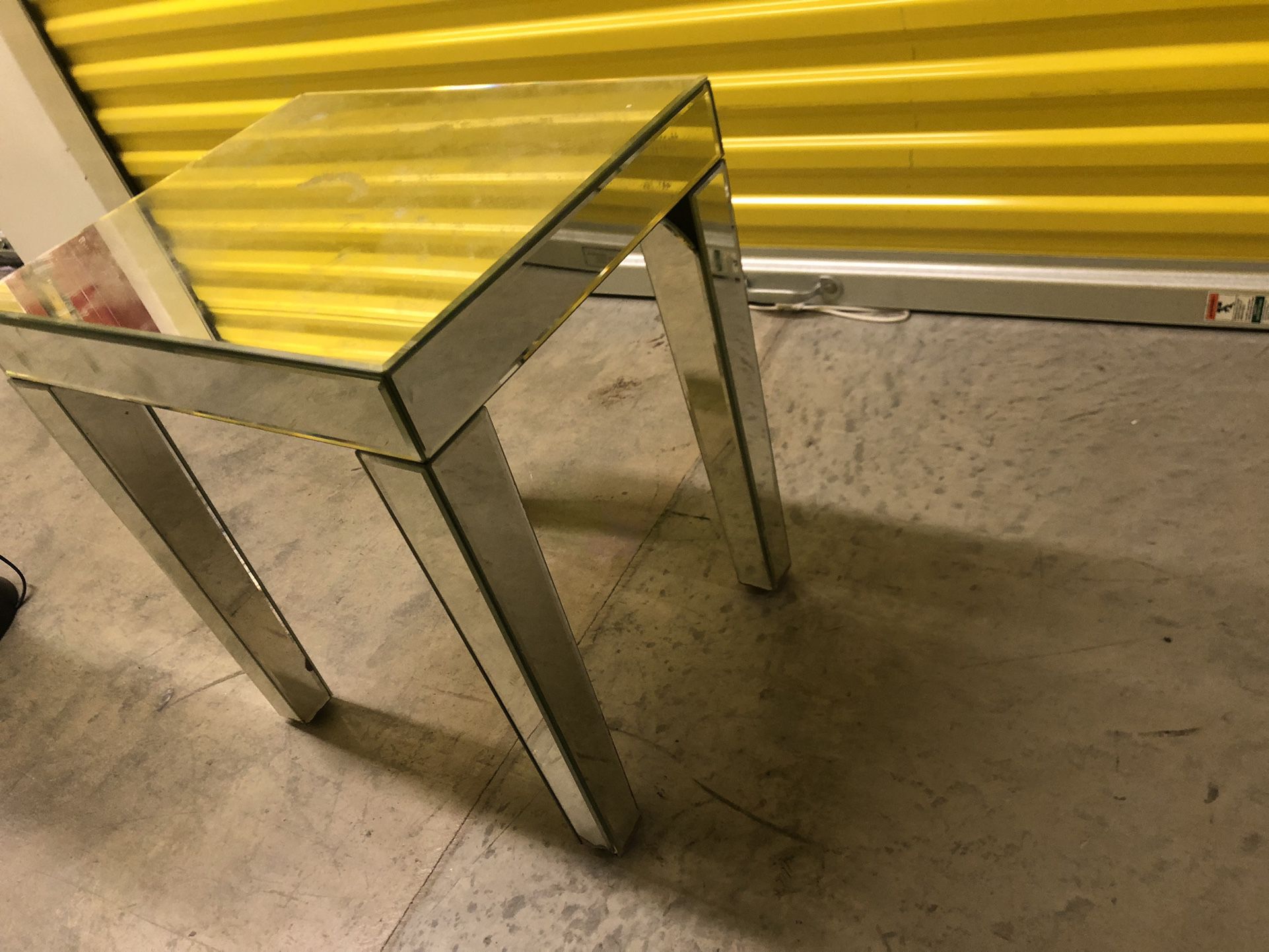Glass Mirror Table/stand 
