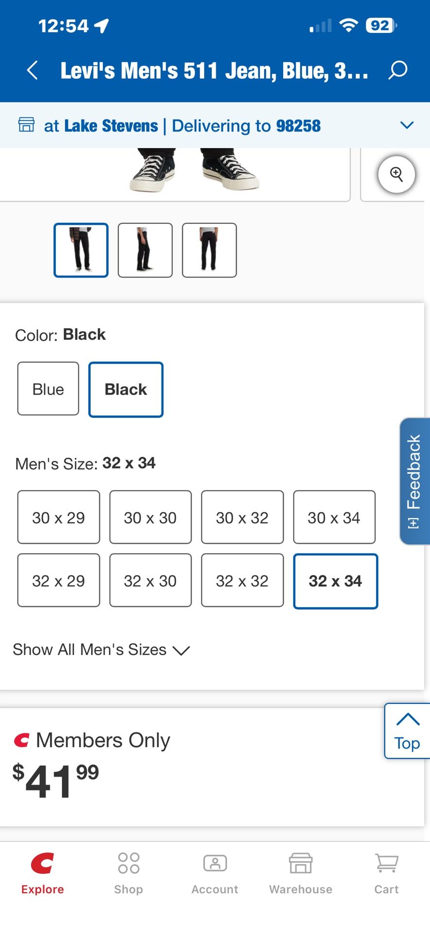 Levi’s 511 Slim fit 32x34 NWT