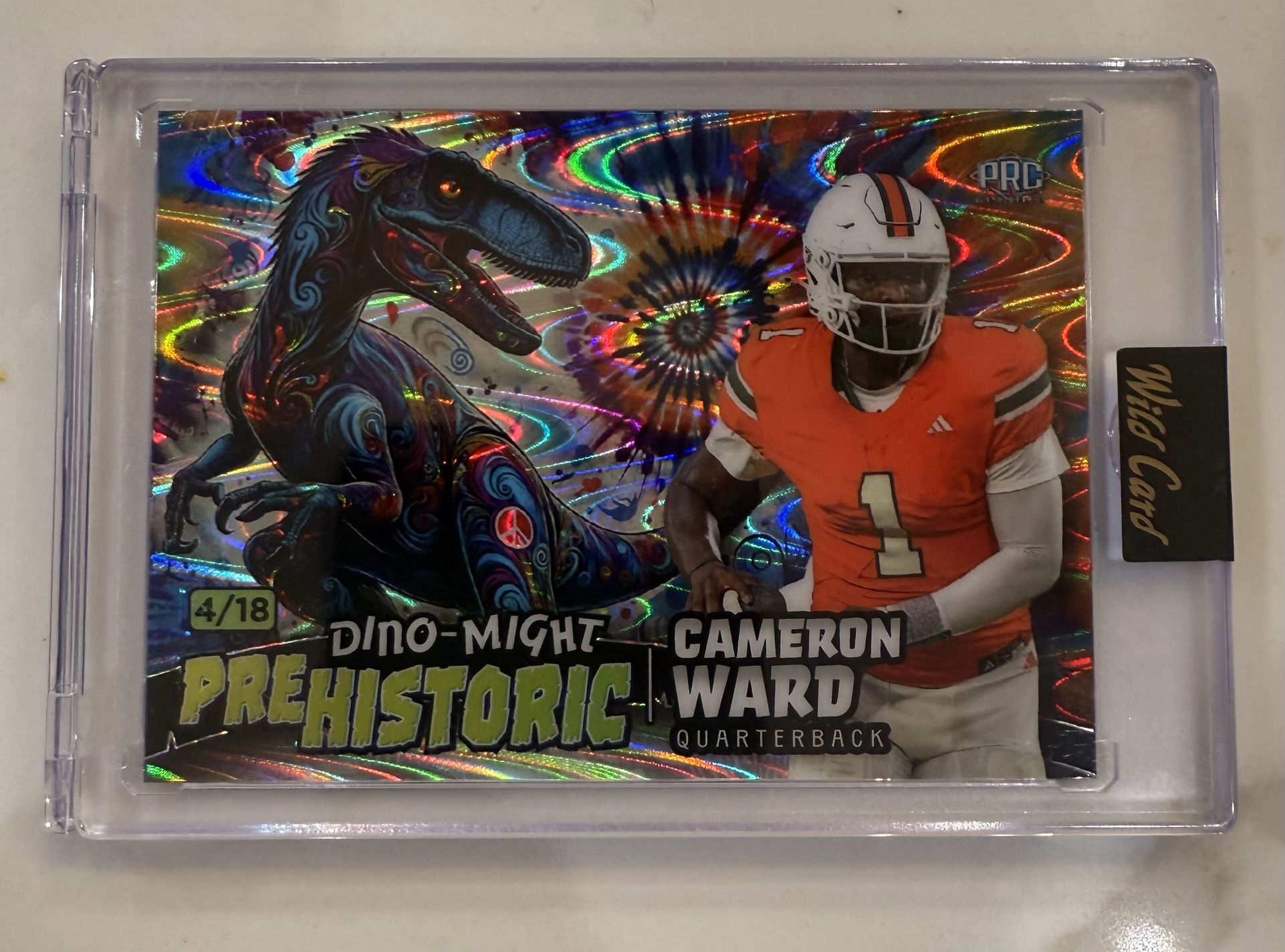 2024 Wild Card Dino-Might PreHistoric Cameron Ward 4/18Titans Rookie Card RC