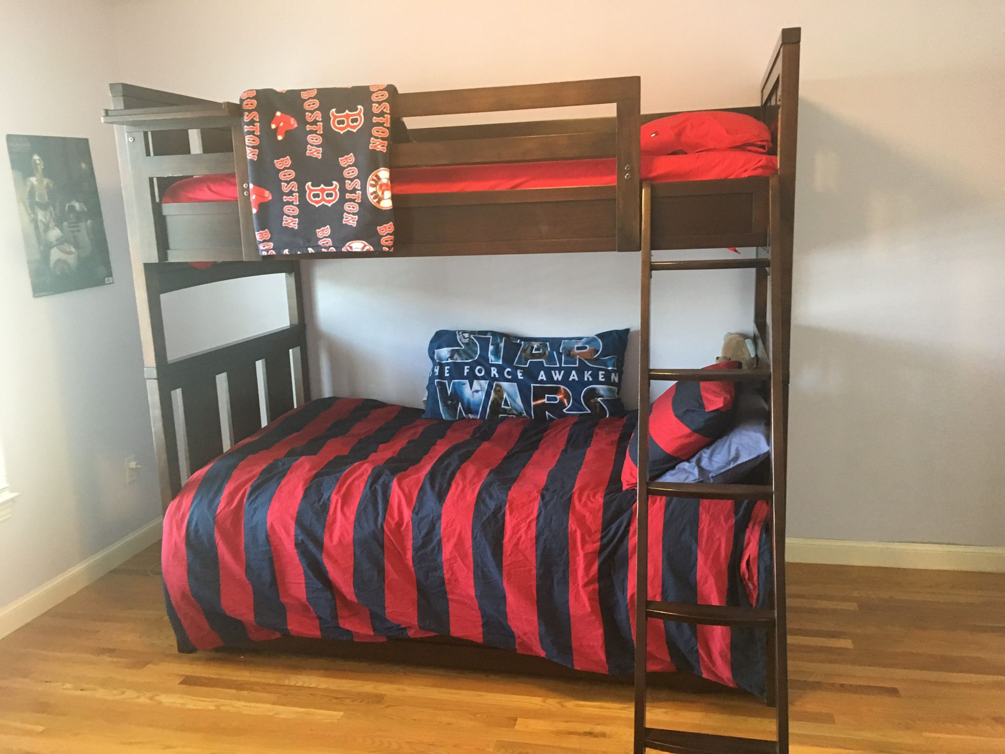 Solid Wood Bunk Bed With Trundle (from Jordan’s Furniture)