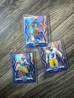 2025 Panini Phoenix football trading cards featuring Los Angeles Chargers