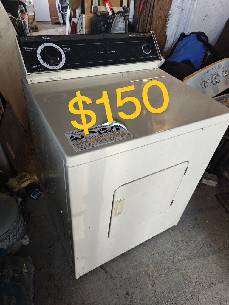 Dryer $150 Clean Heat good / Stove Washer Stackable Water Heater Boiler