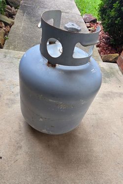Half full propane tank