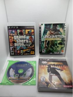PS3 Game Lot GTA V Sonic Uncharted Def Jam
