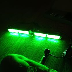 Green Emergency Dash Lights