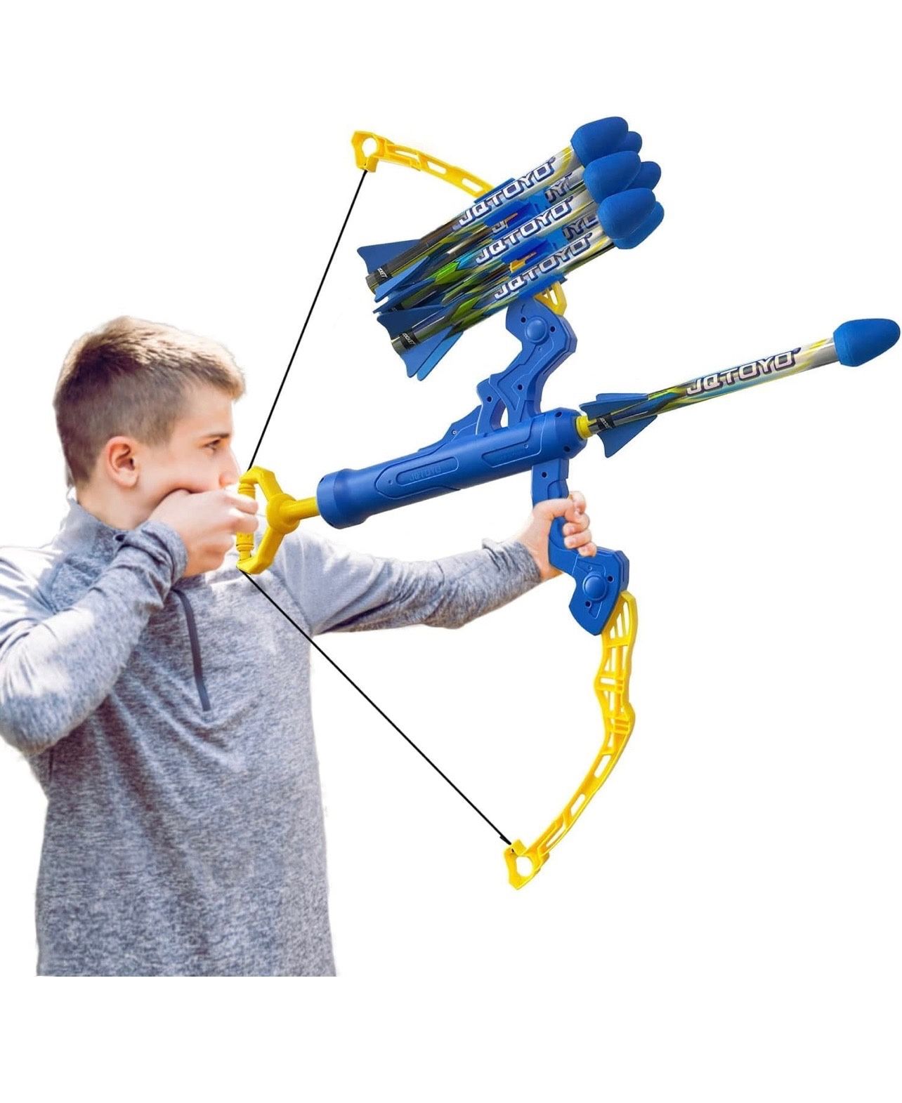 HugeBowandArrow for Kids 8-12, Kids Bow and Arrow Set, Kids Archery Set Outdoor Toys for Kids 8-12, Coolest Gifts Toys for Boys Age 6, 7, 8, 9, 10,