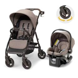 Graco Premier Merge Travel System with SnugRide SnugFit LX Infant Car Seat, Midtown