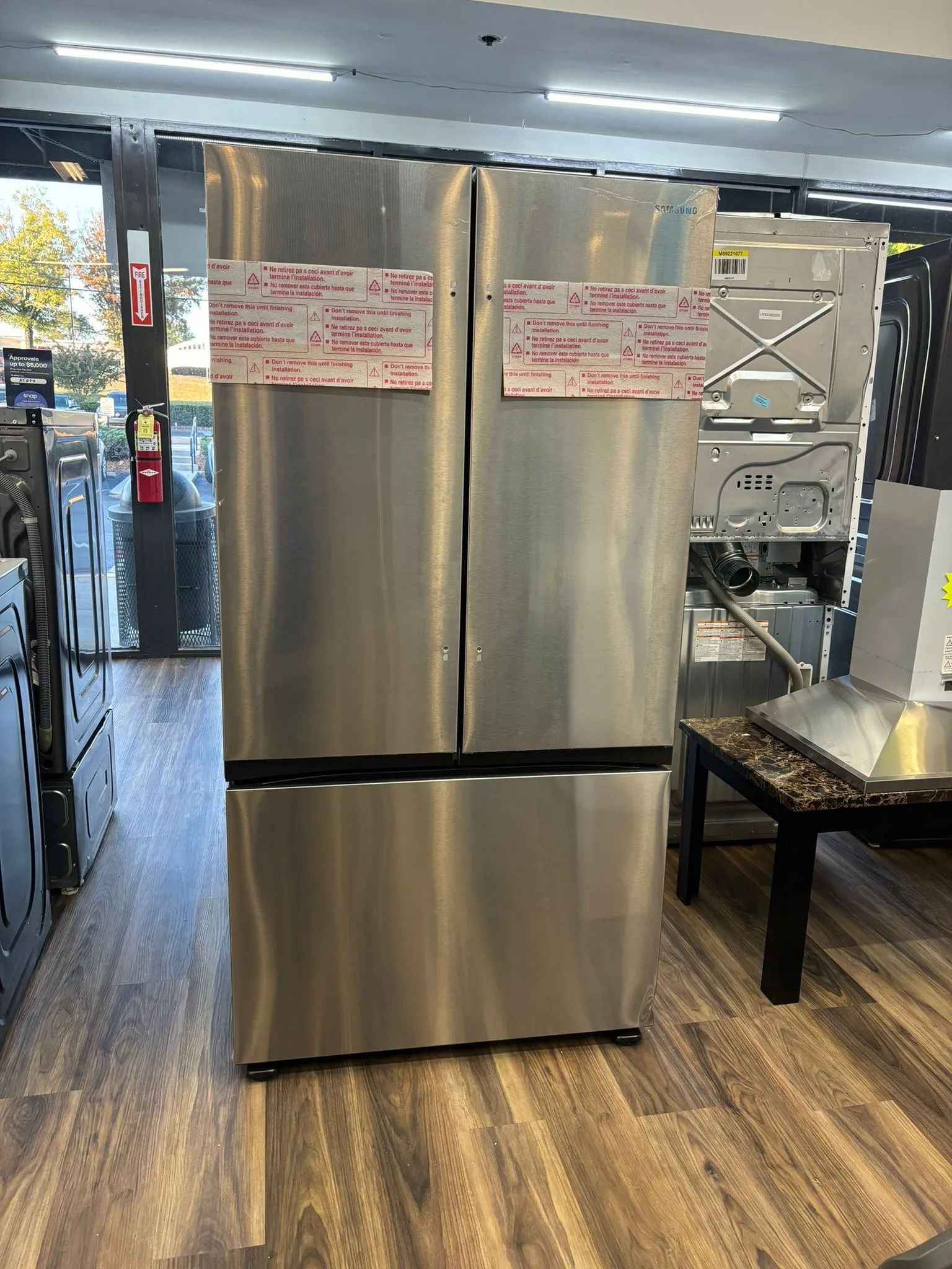 32 cu. ft. Mega Capacity 3-Door French Door Refrigerator with Dual Auto Ice Maker in Stainless Steel