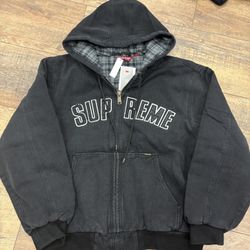 Supreme Reflective Arc Hoodie Work Jacket 