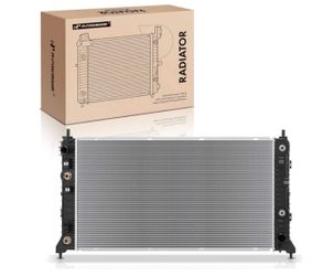 Engine coolant radiator assembly with oil cooler compatible with Chevrolet Silverado 1500 and GMC Sierra 1500, 2019–2021, 4.3L, replacement # 5