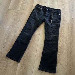 Flared Purple Jeans New