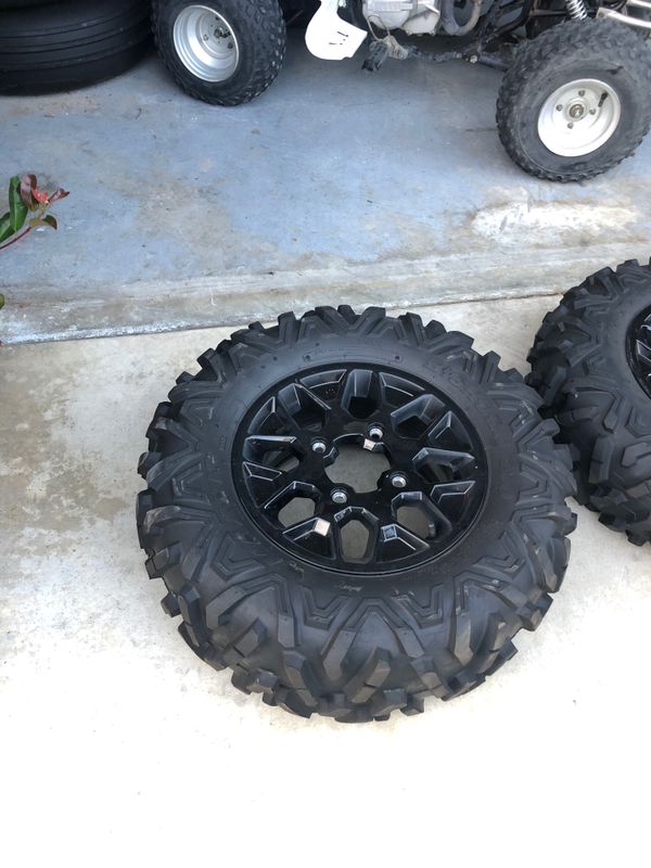 2019 can am tires and wheels. 1 front 1 rear for Sale in Winchester, CA