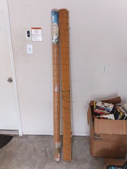 Bamboo blinds. 72 by 72