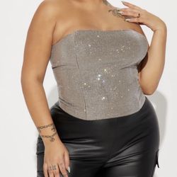 Rhinestone Corset Top