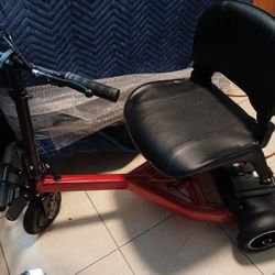Foldable  Medical Scooter. Is Brand New But Got Damage And Is Not Running.  In The  Instructions  Said  Weight Limit   And My Grandson Playing  Jump 