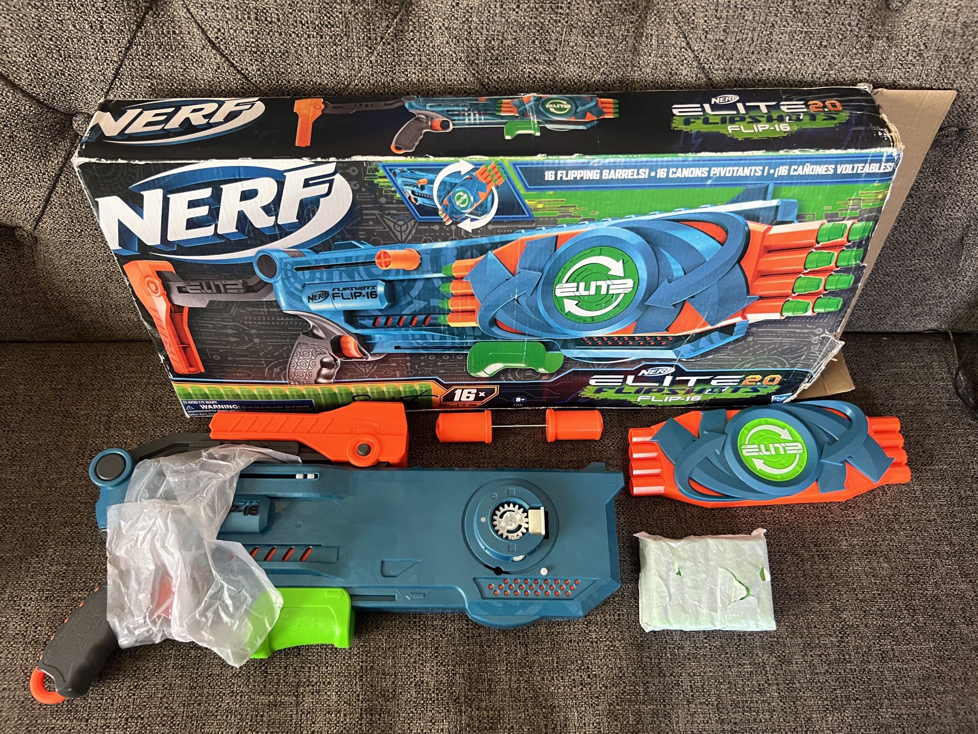 Nerf gun 2.0 flipshots 
