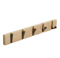 New In Box! Jsver Wooden Retractable Coat Hook Rack (19.75”Lx2.2Tx.78”D) $13 (#776)