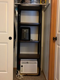 Wood and metal book shelf