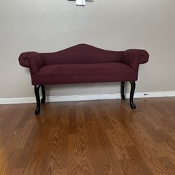 Antique Velvet Chair-Bench