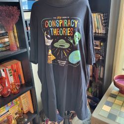 Conspiracy Theory Short Sleeve Funny Humorous Graphic T-Shirt Unisex Size 3XL