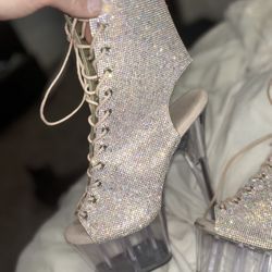 diamond studded pleasers 7”