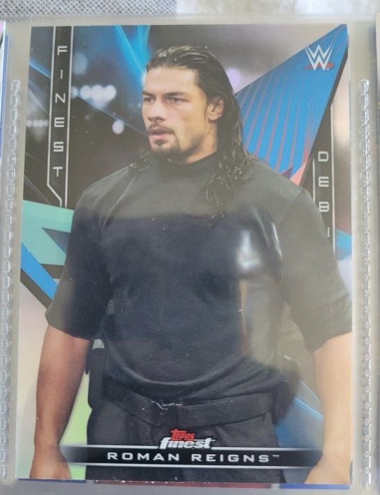 Rare Roman Reigns WWE 2020 Topps Finest Debuts Card