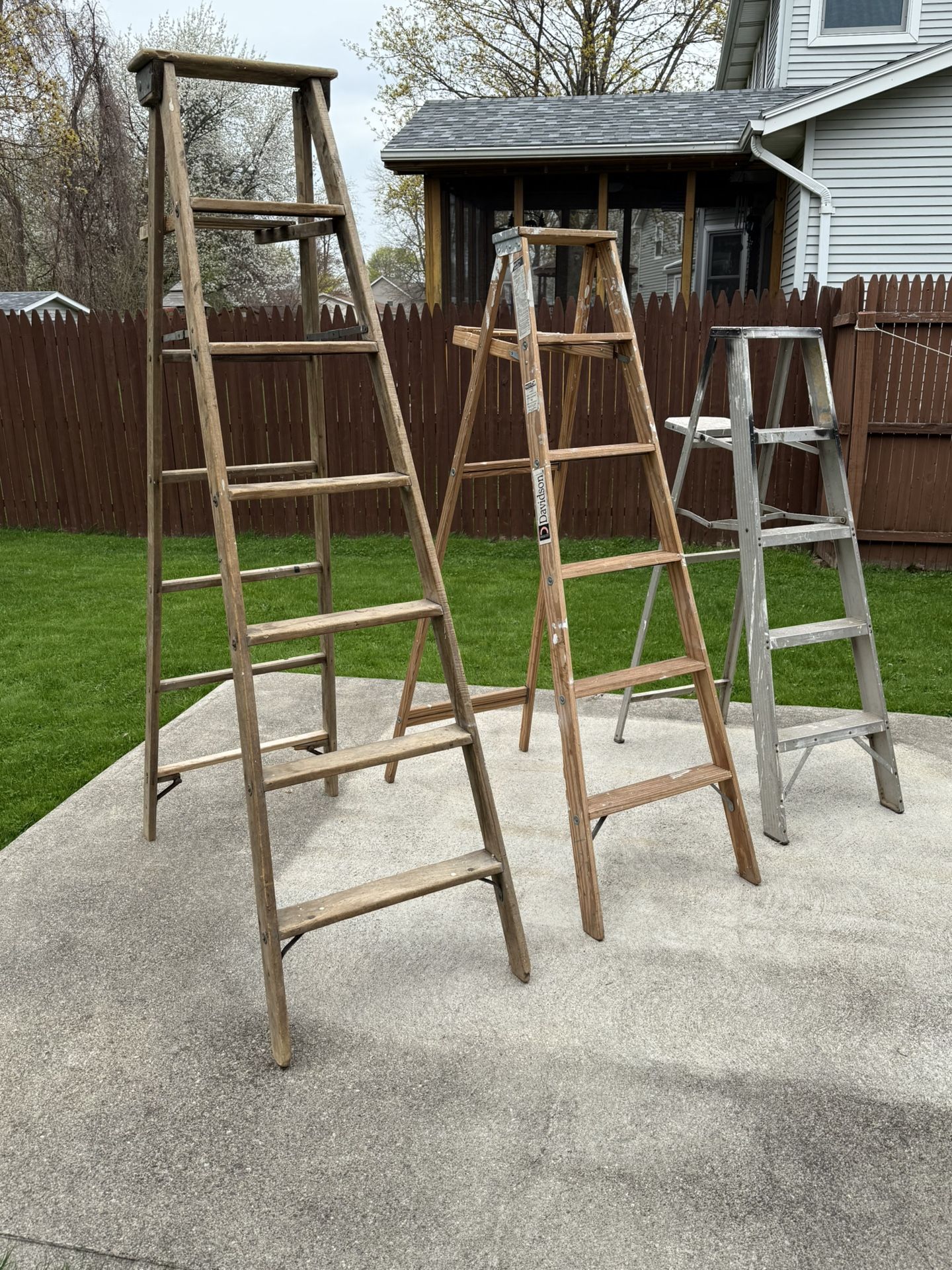 3 Ladders/$35.00 for all three