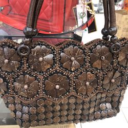 Handmade Large Wooden Purse