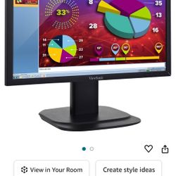 ViewSonic VG2039M-LED 20 Inch Ergonomic Monitor with DisplayPort DVI and VGA