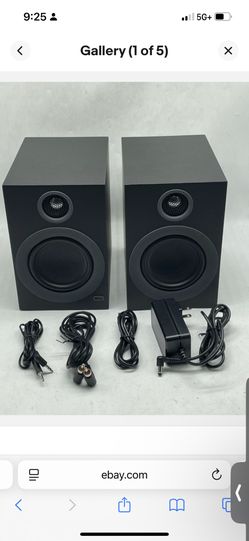 Victrola - Tempo Bluetooth Bookshelf Speakers - Black