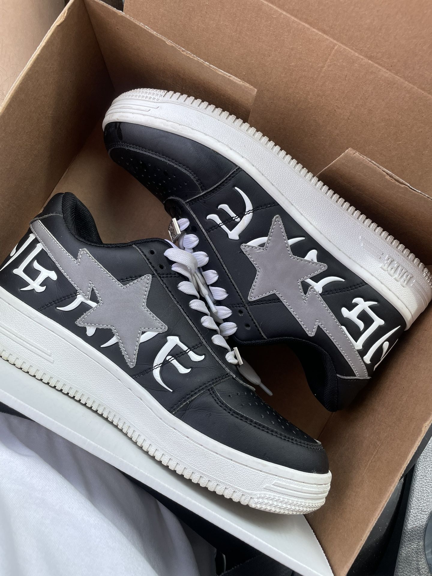 Bapesta Low “Black 3M” 