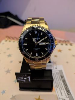Armitron Stainless Steel Gold Watch New 