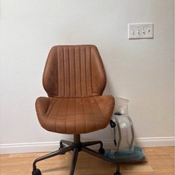 Faux leather chair