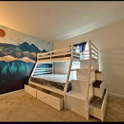 Jason White Bunk Bed $10 Down Payment And Financing Available