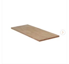 🆕 8 ft. L x 25 in. D Unfinished Hevea Solid Wood Butcher Block Countertop With Standard Edge