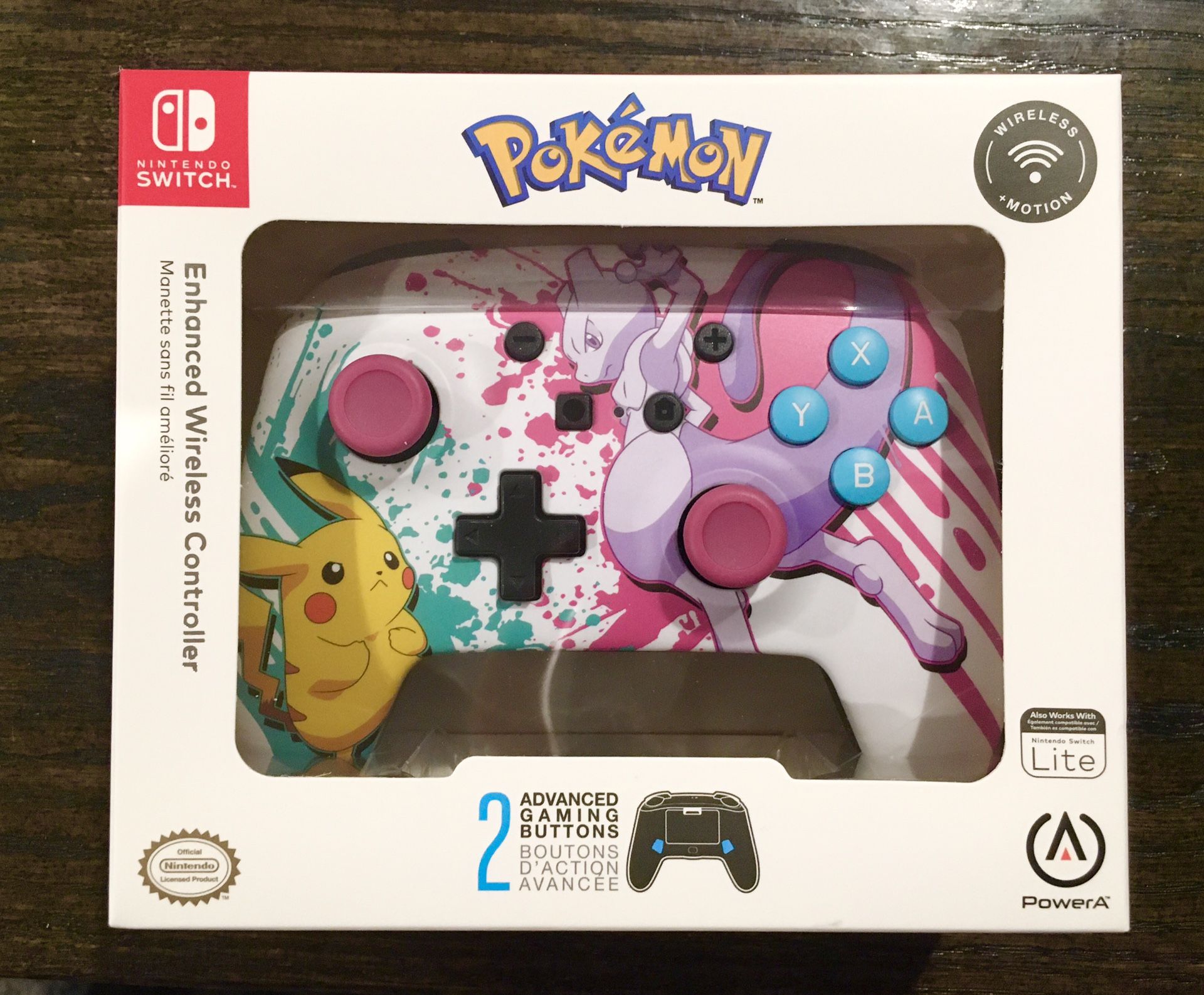 Power A Enhanced Bluetooth Wireless Controller For Nintendo Switch Pokémon Battle