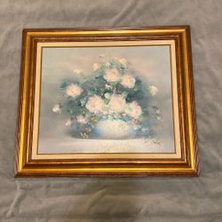 Framed Painting Flowers 
