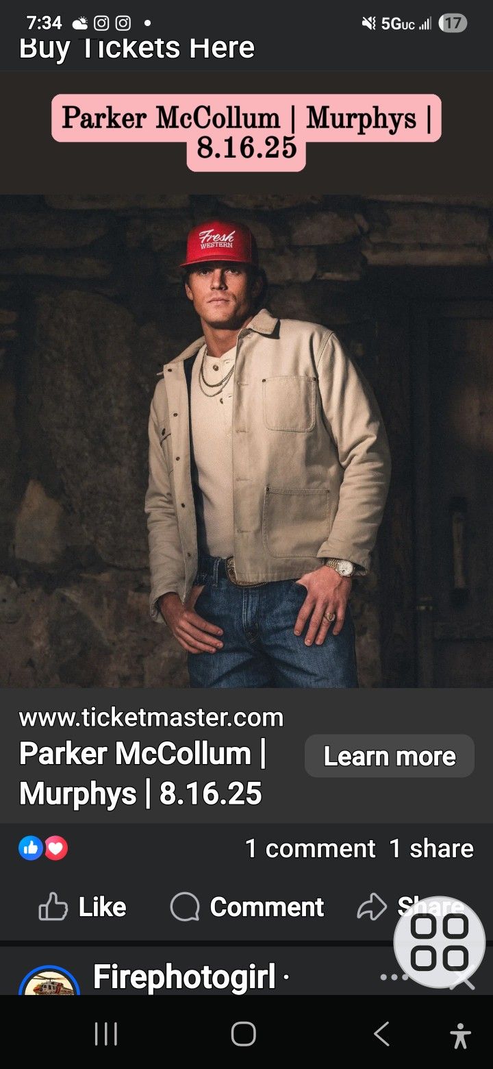 Parker McCoullm Country concert Tickets