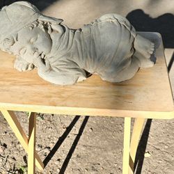 CONCRETE Baby Boy Sleeping Statue ($40)