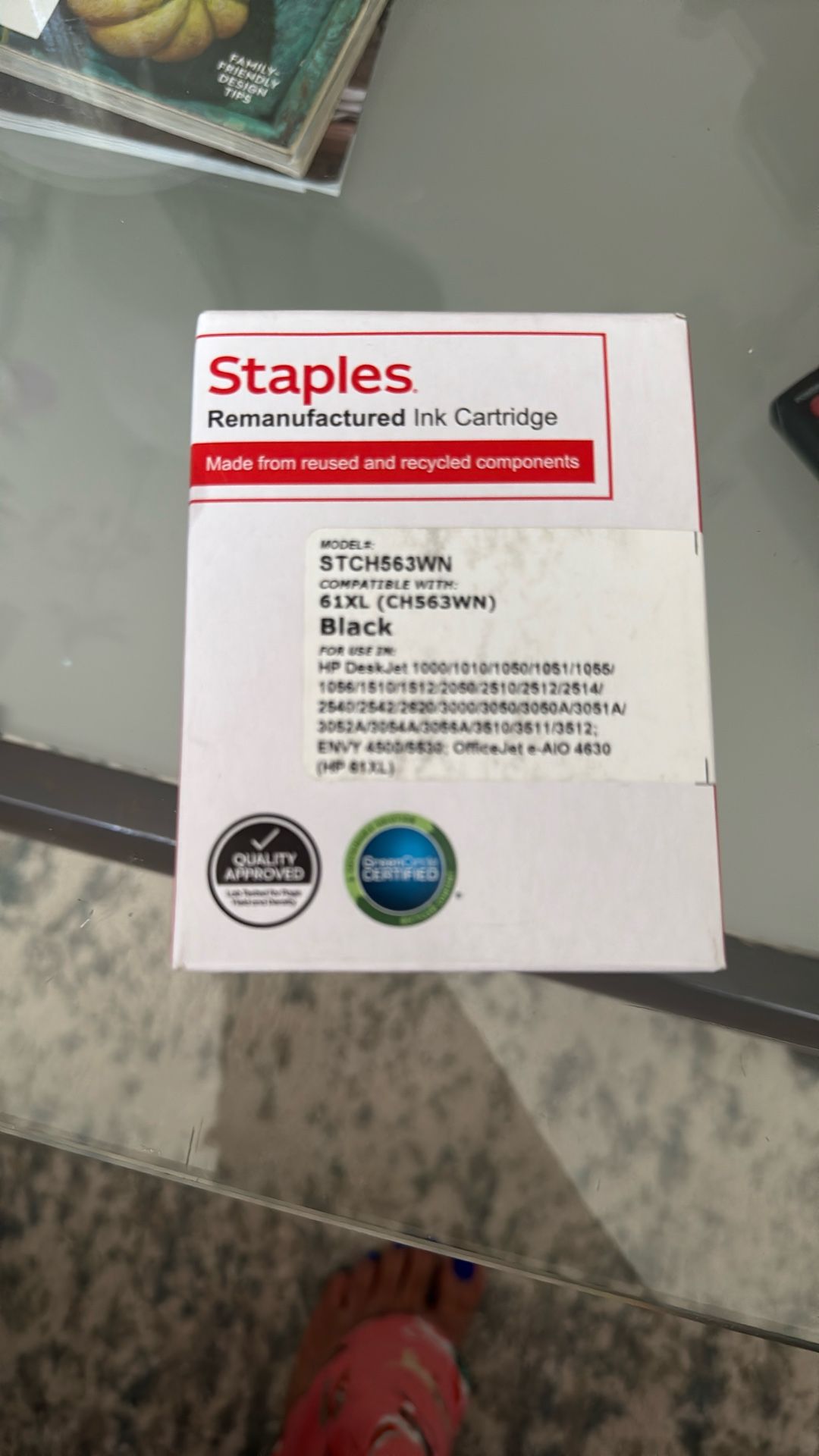 Brand New Staples HP DeskJet (HP 61XL) Ink