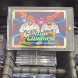 Shoehei Ohtani And Mookie Betts Star Clusters Topps Chrome 
