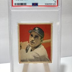 1949 Bowman Yogi Berra #60 PSA 5 Excellent. Clean slab and well centered. 