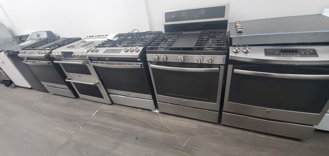Slide In Stove $475..GE Stainless Warranty 301 Saundview Ave Bronx NY 10473