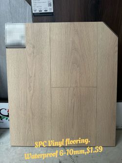 SPC Vinyl Flooring, Waterproof, 8 mm $1.79/sqft Autumn Specials