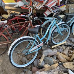 9 Vintage Beach Cruiser Bicycles JC Higgins Hawthorne Schwinn Murray Etc Etc