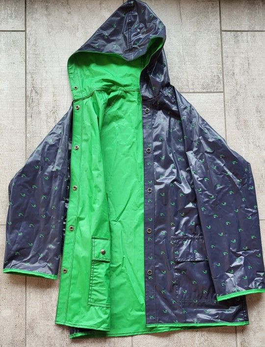 Adult small/medium Snap Up Reversible Rain Coat
