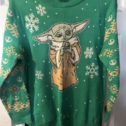 Christmas Baby Joda Sweater 