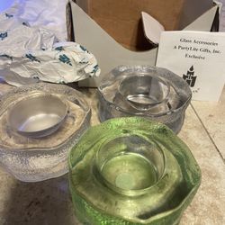 Partylyte Candle Holders Set Of 3