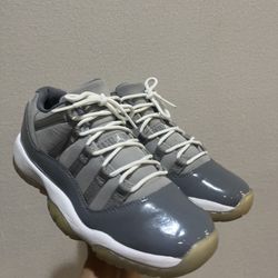 2018 NIKE AIR JORDAN XI RETRO 11 LOW COOL GREY WHITE-GREY SZ 6.5Y NDS 528895-003