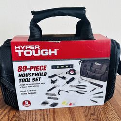 Brand New - Hyper Tough 89-Piece Black Household Tool Set